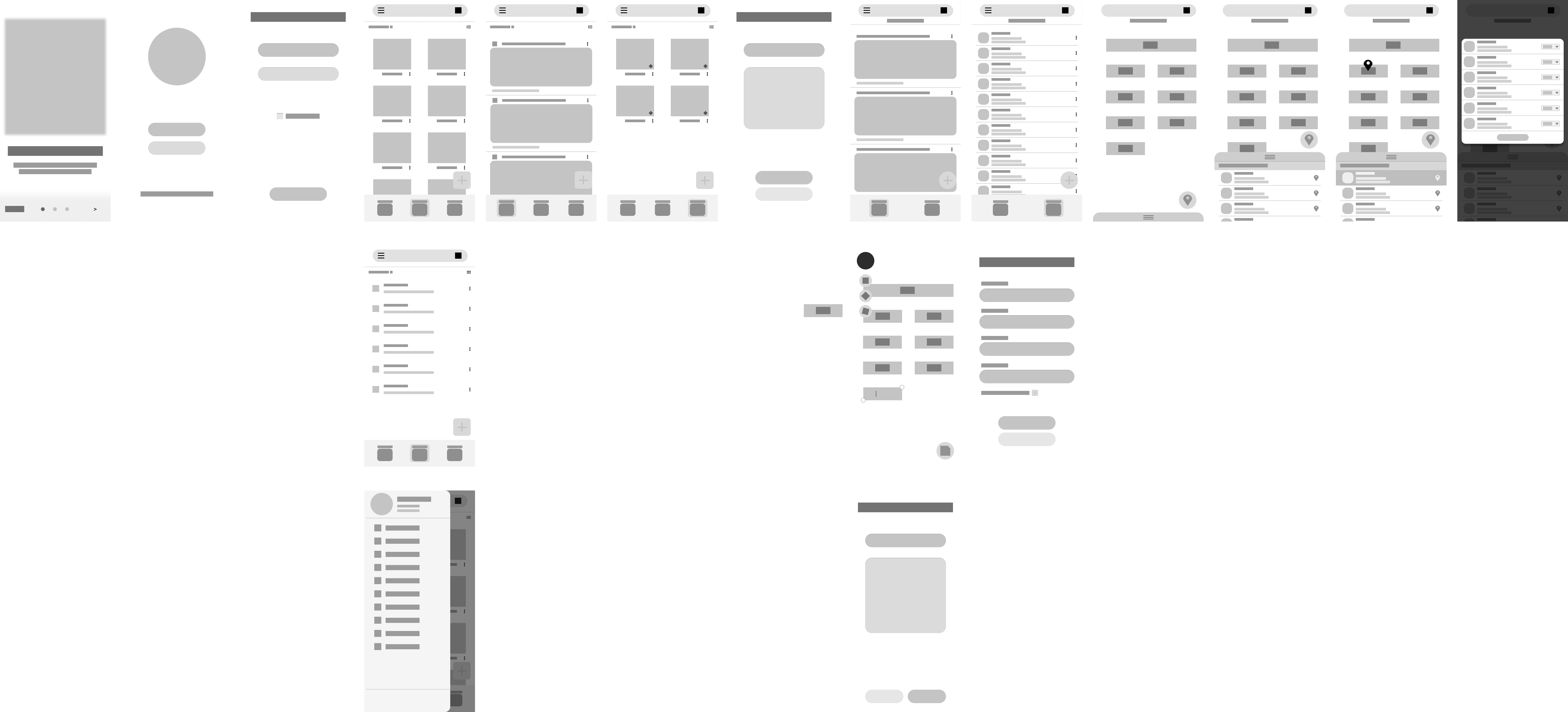 Example of a Wireframe prototype made in Figma