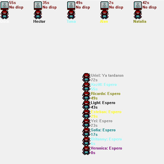 image of the project Queues - visual simulation project, a Little simulation on how queues works using C.