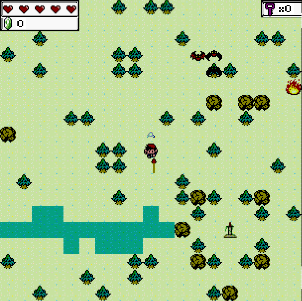 image of the project Hyrule fantasy - Game demo project, a Demo project written in C based on a typical zelda game.